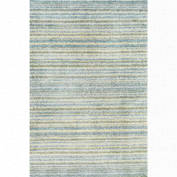 Brindle Stripe Sea Hand Knotted Rug Design By Dash & Albert