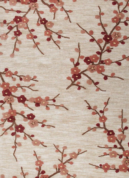 Brio Collction Cherry Blossom Rug In Colorado Clay Design By Jaipur