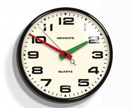 Brixton Wall Clock In Black Design By Newgate
