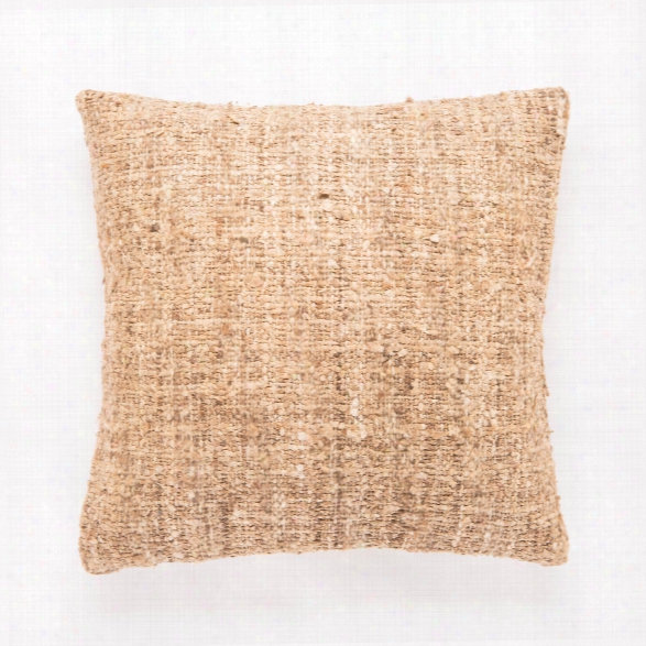 Brown & Tan Textured Anja Throw Pillow Design By Jaipur