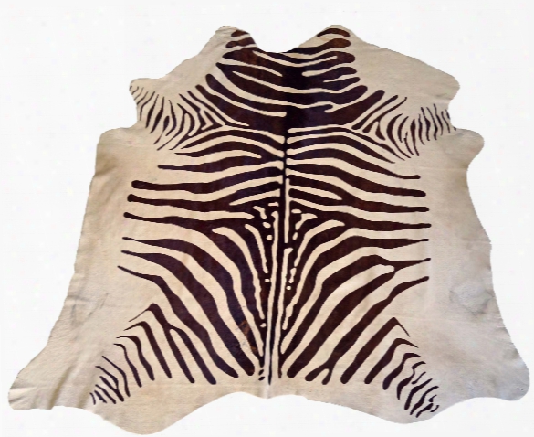 Brown And White Zebra Cowhide Rug Design By Bd Hides