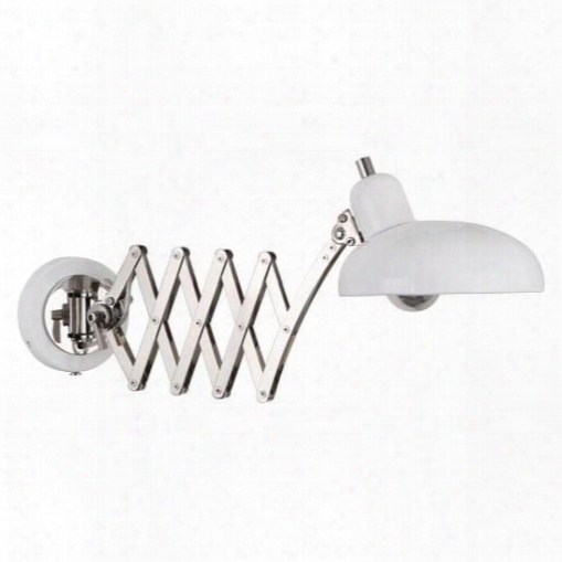 Bruno Adjustable Swing Arm Sconce In White Design By Jonathan Adler