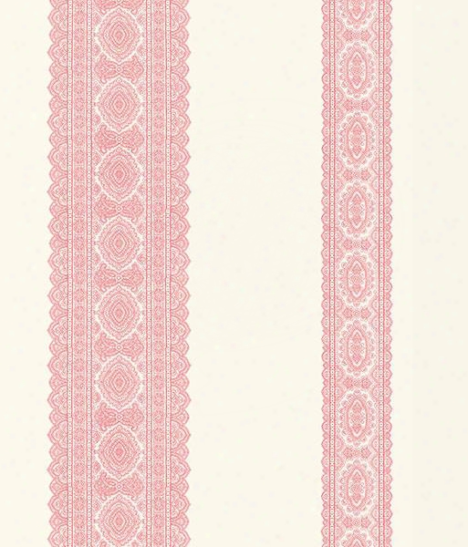 Brynn Pink Paisley Stripe Wallpaper From The Kismet Collection By Brewster Home Fashions