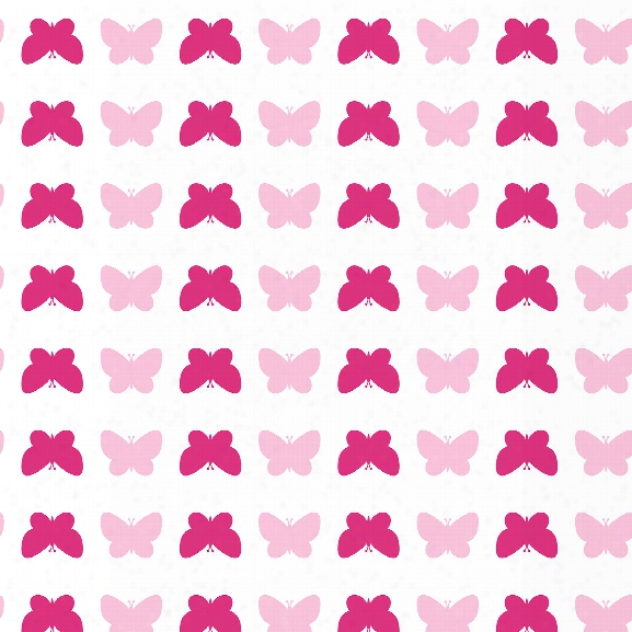 Butterfly Self Adhesive Wallpaper In Pink By Tempaper