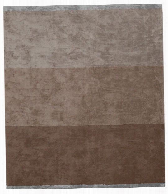 Byred Yama Hand Knotted Rug In Brown Design By Second Studio