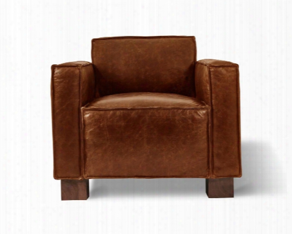 Cabot Chair In Saddle Brown Leather Design By Gus Modern