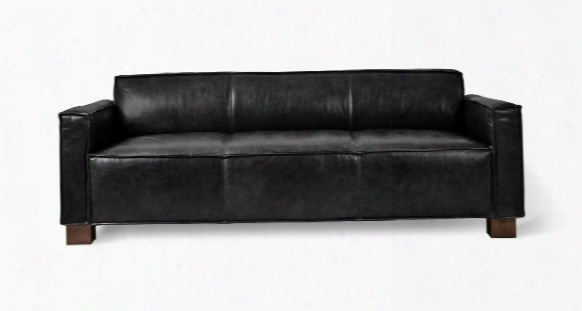 Cabot Sofa In Saddle Black Leather Design By Gus Modern