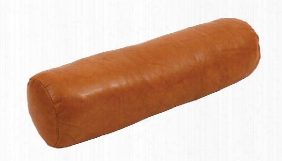 Camel Round Leather Bolster Pillow Design By Bd Edition