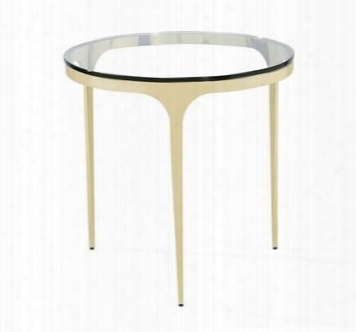 Camilla Glass Brass Side Table Design By Interlude Home