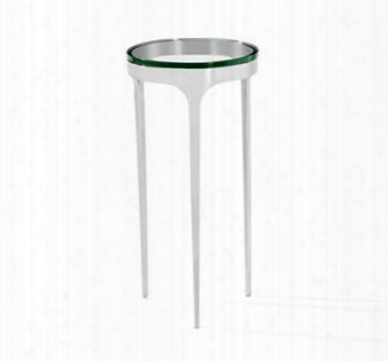 Camilla Glass Nickel Drink Table Design By Interlude Home