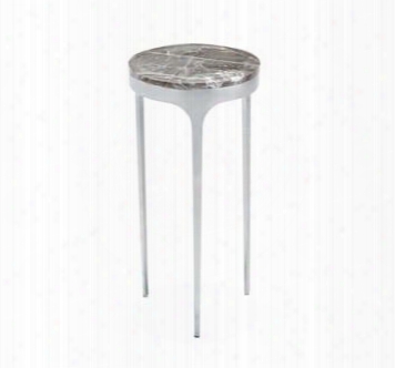 Camilla Italian Gray Nickel Drink Table Design By Interlude Home