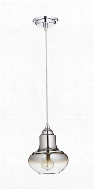 Camille 1 Light Pendant In Chrome Design By Cyan Design