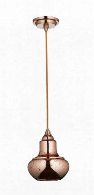 Camille 1 Light Pendant In Satin Copper Design By Cyan Design