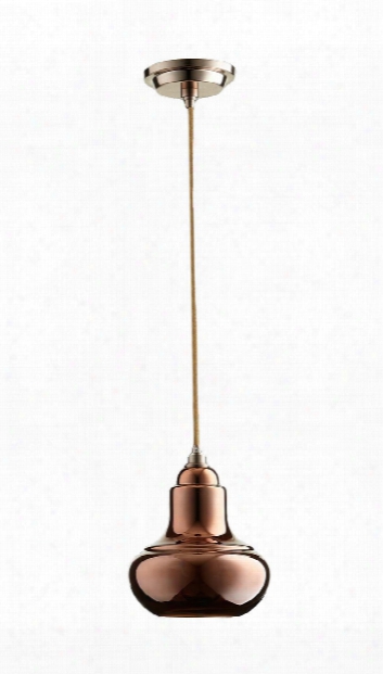 Camille Pendant In Satin Copper Design By Cyan Design