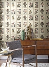 Botany Wallpaper in Grey and Neutrals by Ashford House for York Wallcoverings