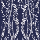 Branches Self Adhesive Wallpaper in Mystery Blue design by Tempaper