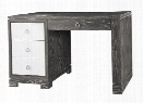 Brooke Desk in Gray Cerused Oak by Bungalow 5