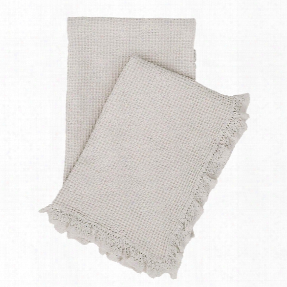 Wruffle Grey Matelass Throw Design By Pine Cone Hill