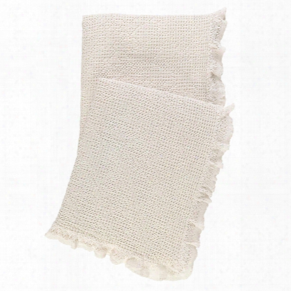 Wruffle Ivory Matelass Throw Design By Pine Cone Hill