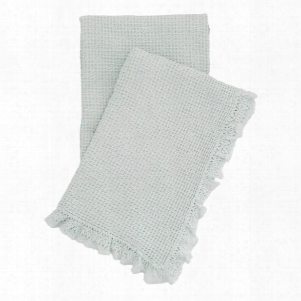 Wruffle Robin's Egg Blue Matelass Throw Design By Pine Cone Hill