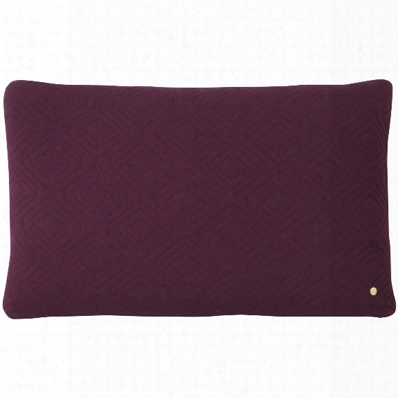 Xl Quilt Cushion In Bordeaux Design By Ferm Living