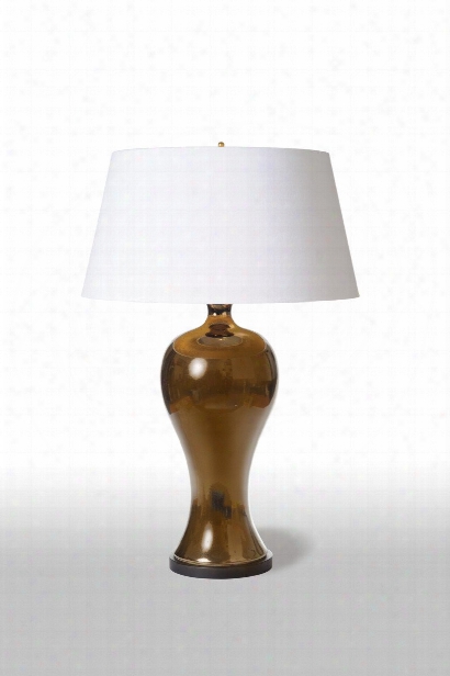Yaun Vase Lamp In Bronze Design By Barbara Cosgrove