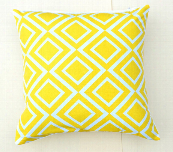 Yellow Diamonds Pillow Design By 5 Surry Lane