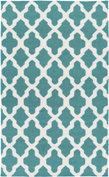 York Rug In Teal And Ivory Design By Surya