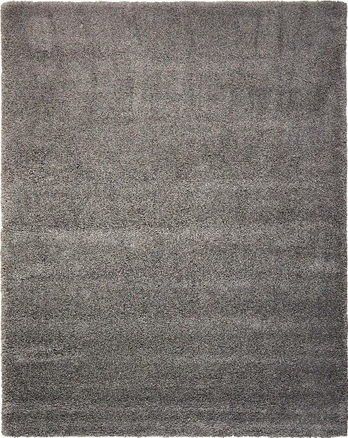 Yummy Shag Rug In Silver - Kathy Ireland Home By Nourison