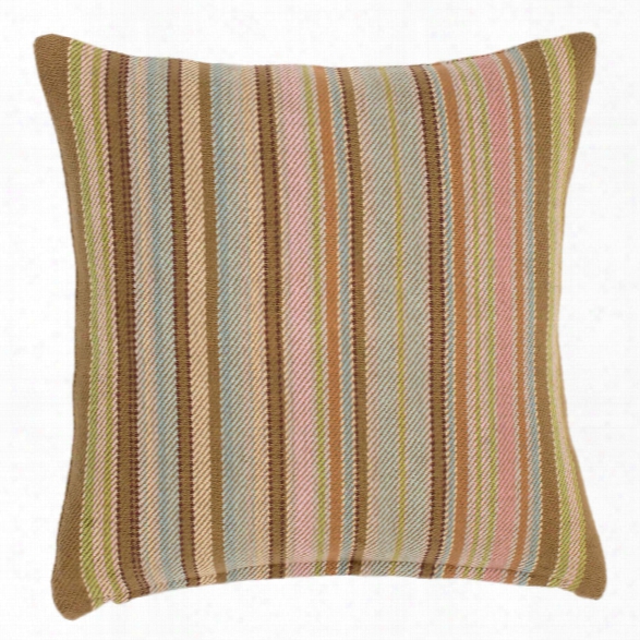 Zanzibar Ticking  Woven Cotton Decorative Pillow Design By Dash & Albert