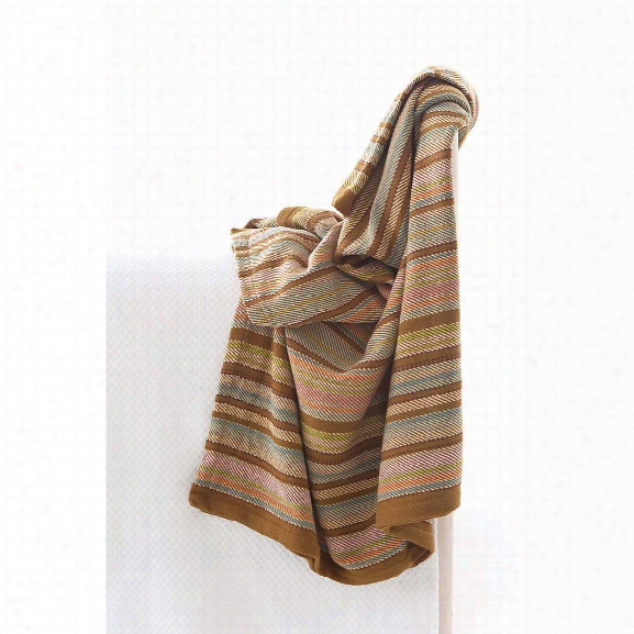Zanzibar Ticking Woven Cotton Throw By Dash Albert