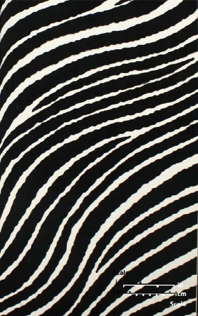 Zebra Stripe Velvet Flocked Wallpaper In Black And White From The Plush Collection By Burke Decor