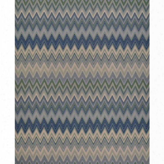 Zig Zag Multicolore Wallpaper In Cream, Mint, And Navy By Missoni Home For York Wallcoverings