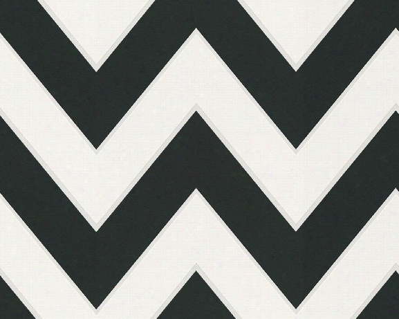 Zigzag Wallpaper In Black And White Design By Bd Wall