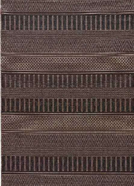 Acadia Rug In Jet Black & Iron Design By Jaipur