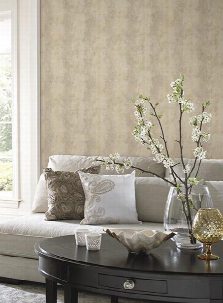 Acanthus Stripe Wallpaper In Gold Design By York Wallcoverings