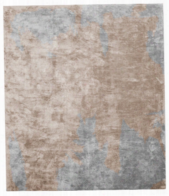 Actin Caccia Hand Knotted Rug In Brown Design By Second Studio