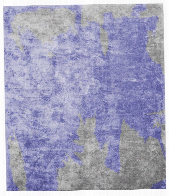 Action Caccia Hand Knotted Rug In Purple Design By Second Studio