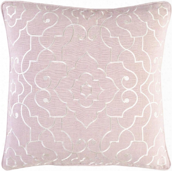 Adagio Pillow In Pale Pink & Cream Design By Candice Olson