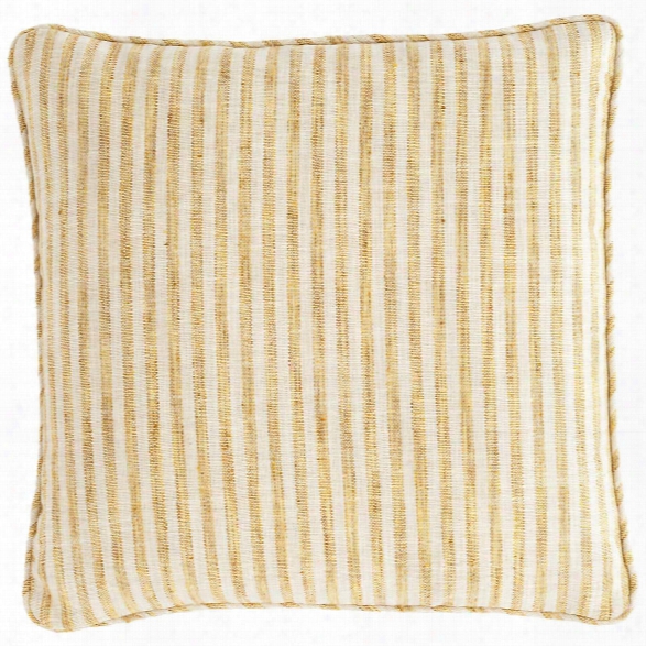 Adams Ticking Gold Indoor/outdoor Decorative Pillow Purpose By Fresh American
