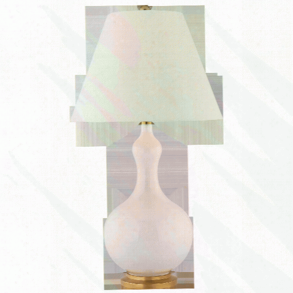 Addison Medium Table Lamp In Various Finishes W/ Natural Percale Shade Design By Christopher Spitzmiller