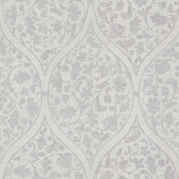 Adelaide Lavender Ogee Floral Wallpaper Design By Brewster Home Fashions