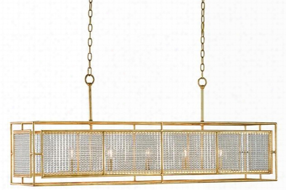 Adelle Rectangular Chandelier Design By Currey & Company