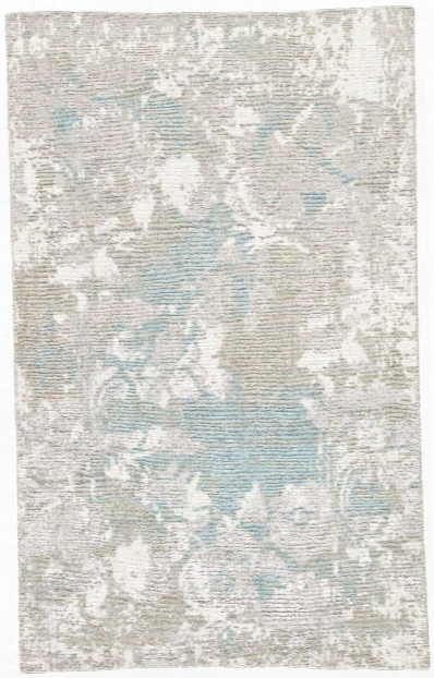 Adina Hand-knotted Floral Gray & White Area Rug Design By Jaipur