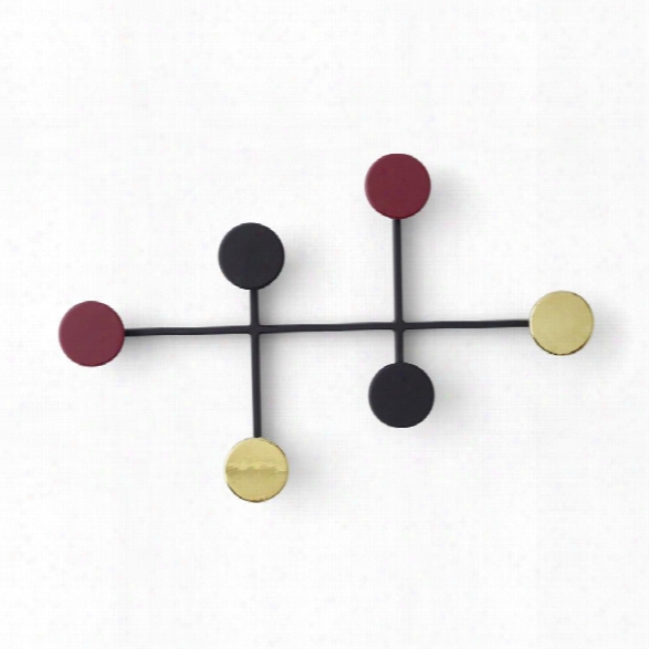 Afteroom Coat Hanger In Black & Brass Design By Menu