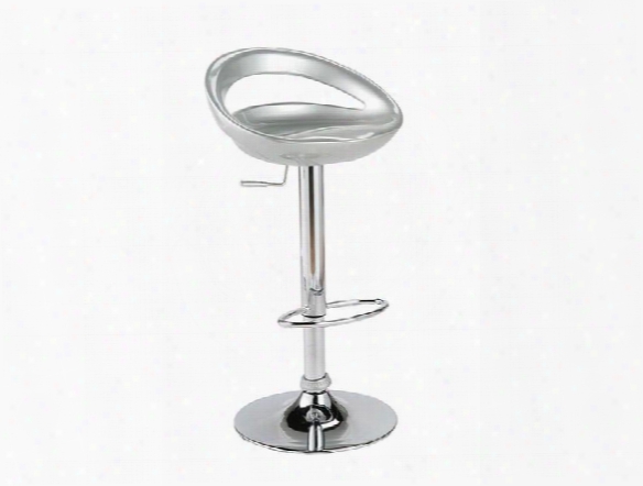 Agnes Bar/ Counter Stool In Silver Design By Euro Style