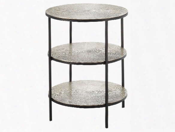 Cane Accent Table In Black Design By Currey & Company