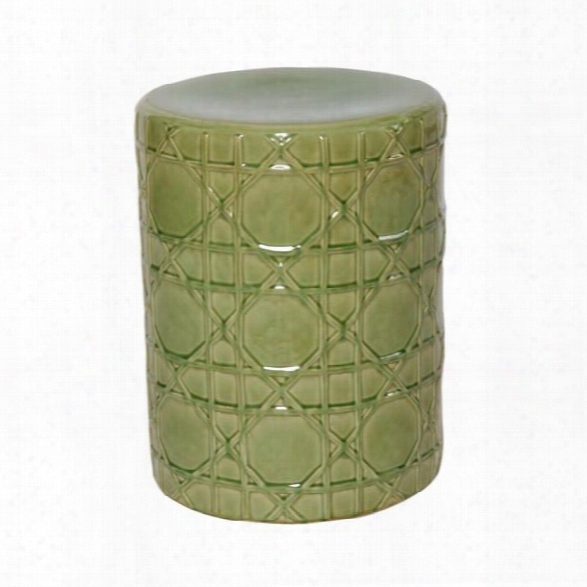 Cane Stool In Moss Design By Emissary