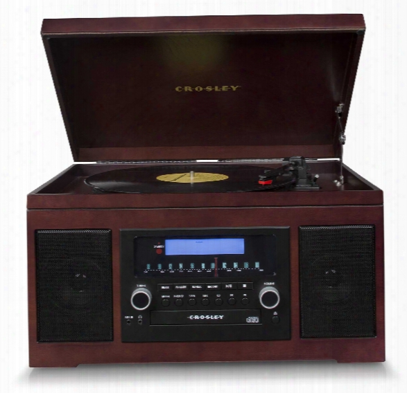 Cannon Cd Recorder In Mahogany Design By Crosley