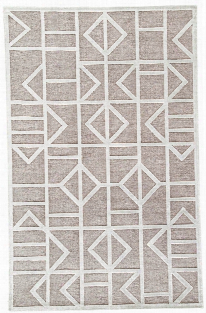 Cannon Geometric Gray & White Area Rug Design By Jaipur